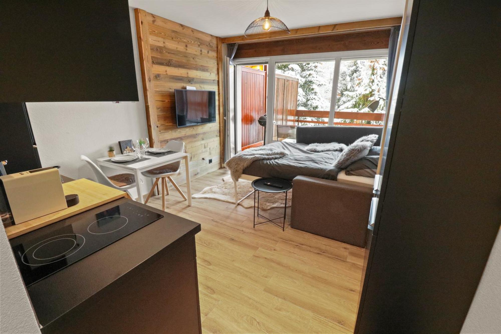 Joli Studio Avec Parking Gratuit Crans-Montana Exterior foto